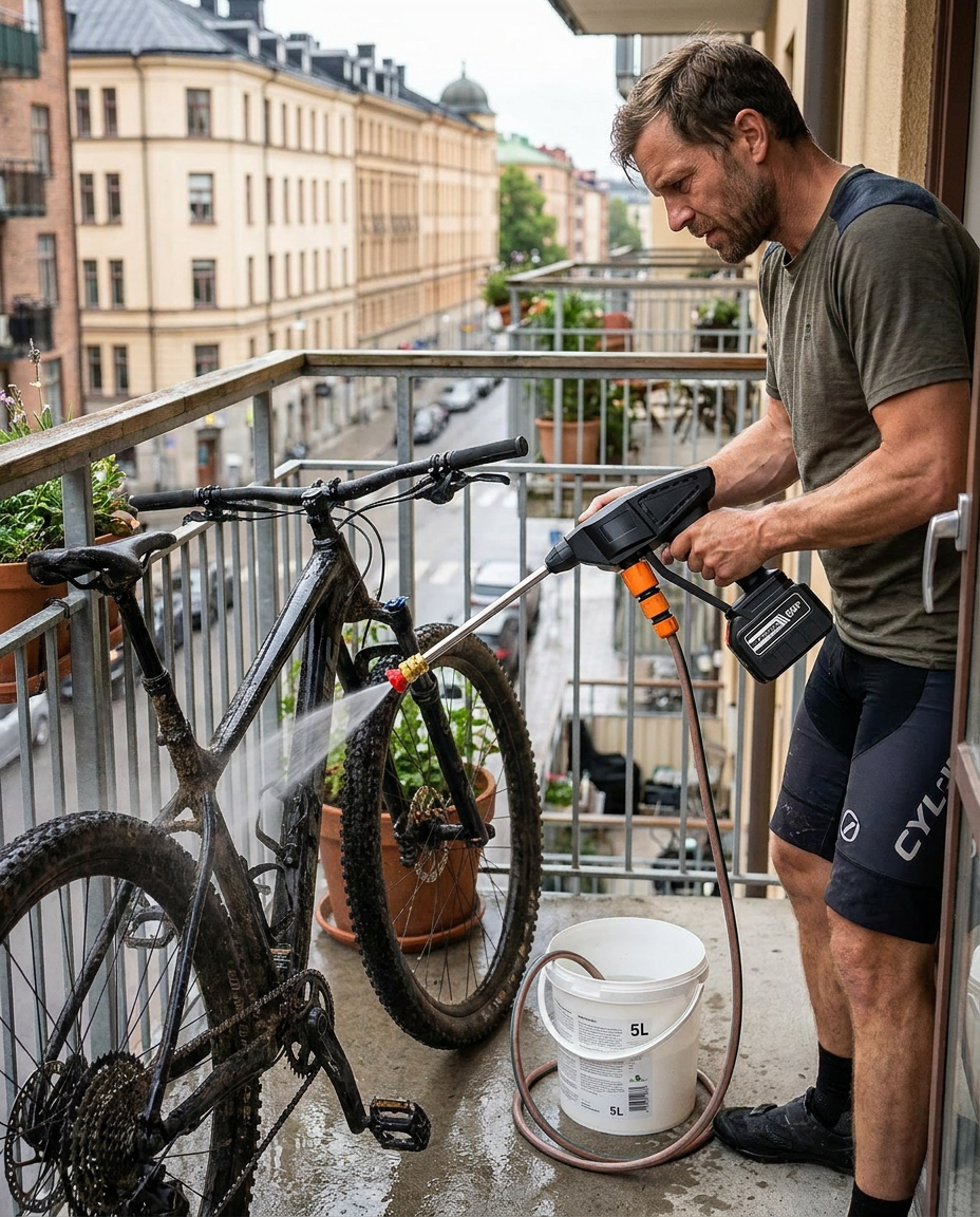 TryckTvätten Pro - Batteridriven högtryckstvätt