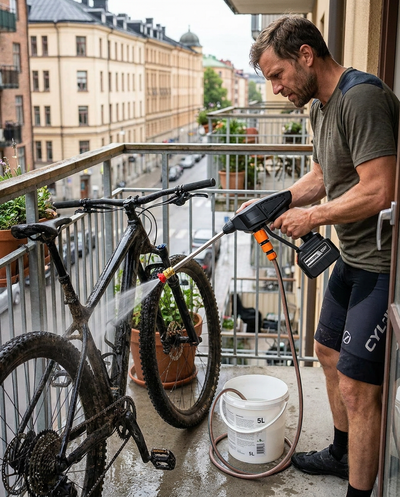 TryckTvätten Pro - Batteridriven högtryckstvätt