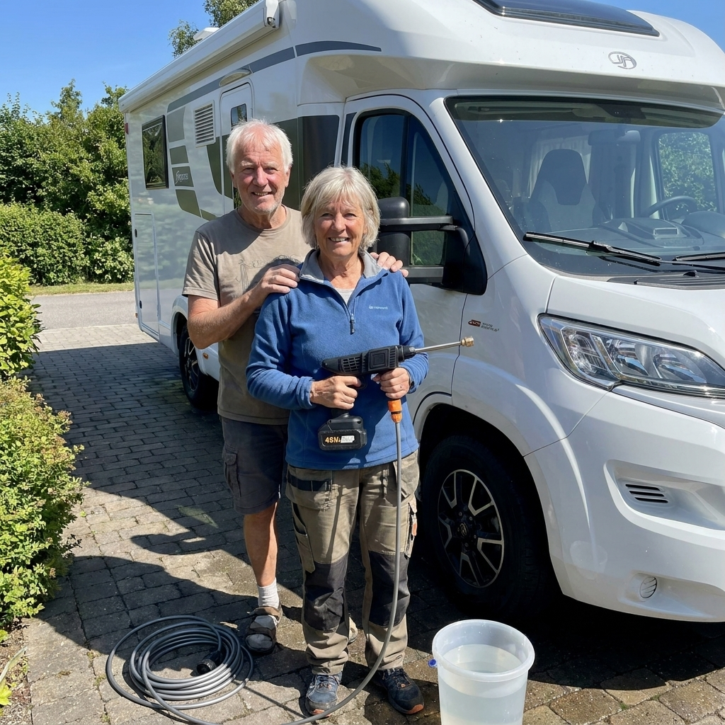 TryckTvätten Pro - Batteridriven högtryckstvätt